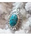 Pendentif Neela-Vaari – Argent 925 & Turquoise