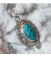 Pendentif Neela-Vaari – Argent 925 & Turquoise