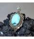 Pendentif argent turquoise bleue tibétaine Shantilight