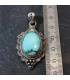 Pendentif argent turquoise bleue tibétaine Shantilight