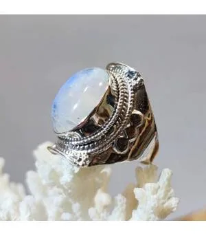 Bague Vasanta-Shira – Argent 925 & Pierre de Lune