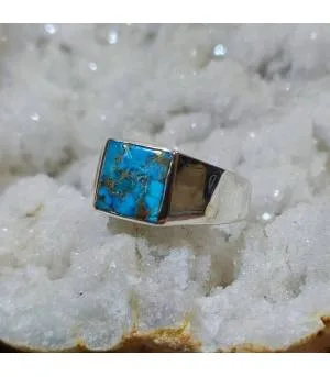 Bague Bhairava-Turqa – Argent 925 & Turquoise