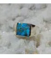 Bague Bhairava-Turqa – Argent 925 & Turquoise