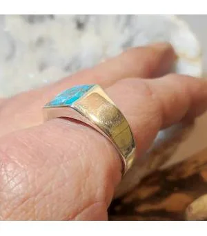 Bague Bhairava-Turqa – Argent 925 & Turquoise