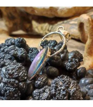 Pendentif Vihara-Maya – Argent 925 & Labradorite violette