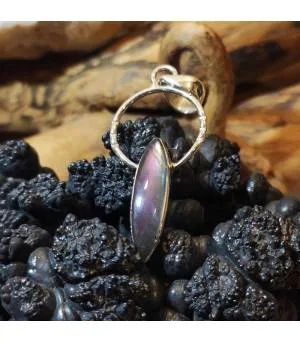 Pendentif Vihara-Maya – Argent 925 & Labradorite violette