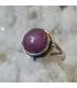 bague argent pierre naturelle de rubis