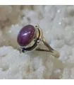 bague argent pierre naturelle de rubis