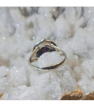 bague argent pierre naturelle de rubis