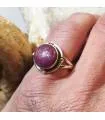 bague argent pierre naturelle de rubis