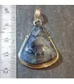 pendentif ethnique en argent et pietersite