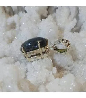 Pendentif Bhava-Rudra – Argent 925 & Labradorite