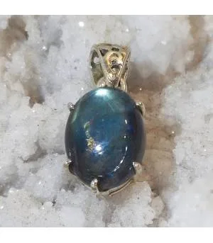 Pendentif Bhava-Rudra – Argent 925 & Labradorite
