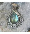 Pendentif Varsha-Ritu – Argent 925 & Labradorite