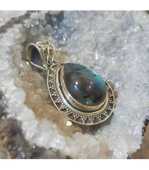 Pendentif Varsha-Ritu – Argent 925 & Labradorite