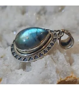 Pendentif Varsha-Ritu – Argent 925 & Labradorite