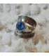 Bague argent bijoux viking pierre naturelle cyanite