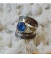 Bague argent bijoux viking pierre naturelle Kyanite