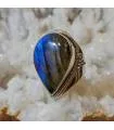 Bague Vyomisha – Argent 925 & Labradorite
