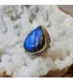 Bague Vyomisha – Argent 925 & Labradorite