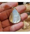 pendentif créateur argent nacre naturelle.