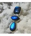 Pendentif Prakasha-Traya – Argent 925 & Labradorite