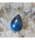 Pendentif blue galaxie en argent et labradorite