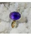 pendentif argent pierres naturelles améthyste et citrine