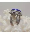 Bague Vayulaksha – Argent 925 & Lapis-Lazuli