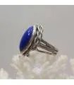 Bague Vayulaksha – Argent 925 & Lapis-Lazuli