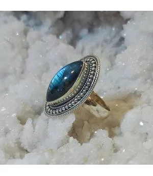 Bague Tamasra – Argent 925 & Labradorite
