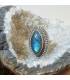 Bague indienne en argent pierre naturelle de labradorite