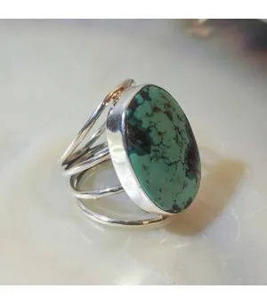 Bague Udara-Kuṭira – Argent 925 & Turquoise