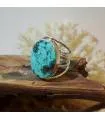 Bague Udara-Kuṭira – Argent 925 & Turquoise