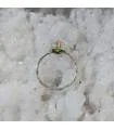 Bague "solitaire" argent pierre naturelle péridot