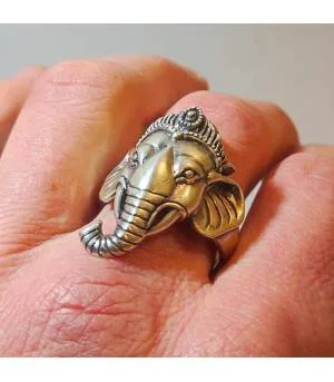 Bague argent Ganesh royal by Shantilight