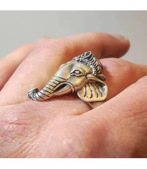 Bague argent Ganesh royal by Shantilight