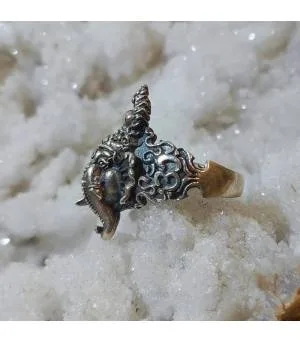 bague argent dieu hindou Ganesh