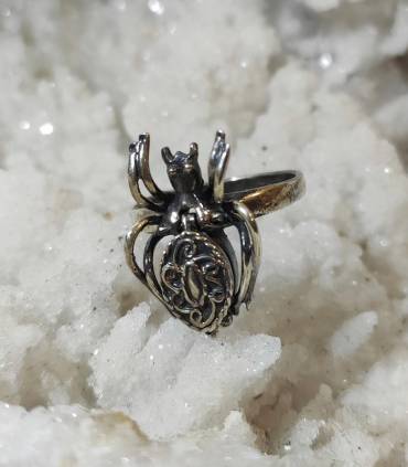 bague "spider" en argent araignée