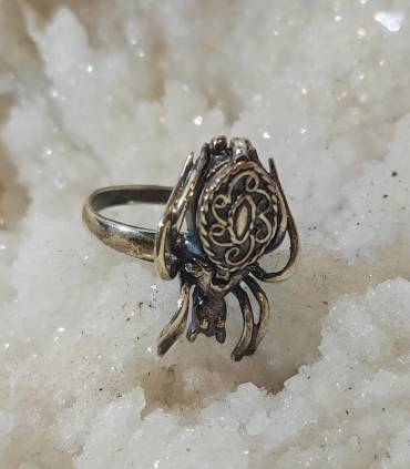 bague "spider" en argent araignée