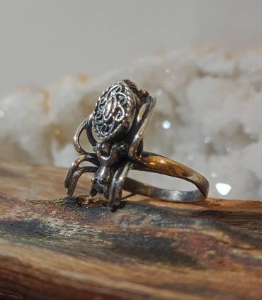 bague "spider" en argent araignée