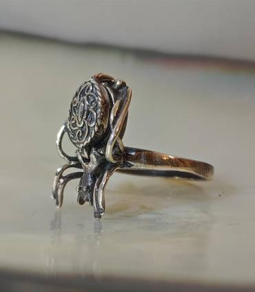 bague "spider" en argent araignée