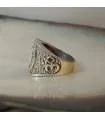 Bague "AUM" chevalière argent