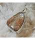 pendentif argent et pierre naturelle de quartz lodolite