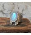 Bague Jyotirvahana – Argent 925 & Pierre de Lune