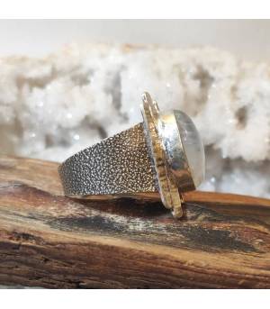 Bague Jyotirvahana – Argent 925 & Pierre de Lune