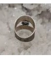 Bague argent pierre tourmaline melon d'eau