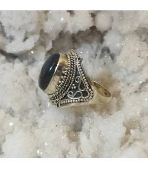 Bague Amaya-Dhara – Argent 925 & Labradorite