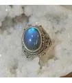 Bague Amaya-Dhara – Argent 925 & Labradorite