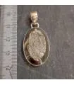Pendentif argent pierre naturelle pyrite.